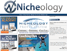 Tablet Screenshot of nicheology.com